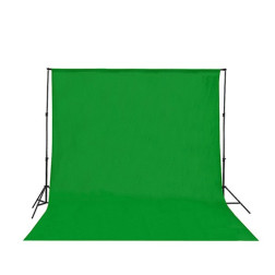 MB-36Kit Support avec tissu chromakey vert 3x6m et sac de transport E-Image