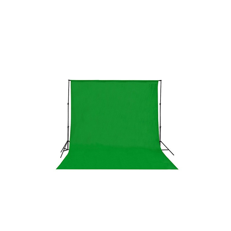MB-36Kit Support avec tissu chromakey vert 3x6m et sac de transport MB-36Kit Support avec tissu chromakey vert 3x6m et sac de transport