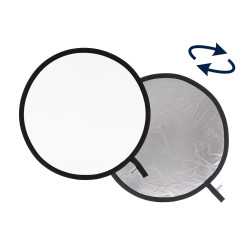 REFlecteur pliable Reversible 50cm Silver/White, livré Manfrotto