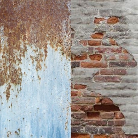 Fond Pliant réversible Urban Rusty Metal/Plaster Wall  1.5x2.1m  Manfrotto