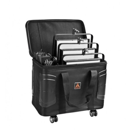 Valise 3 panneaux leds avec roulettes Valise rigide à ro
