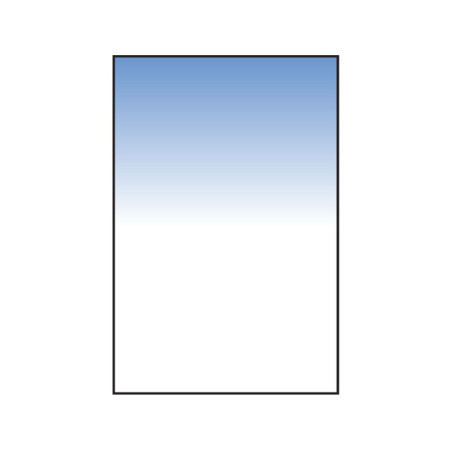 SYSTÈME 100 Filtre dégradé Sky Blue 3 Soft 100X150 mm