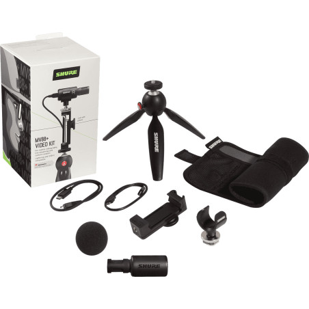 MV88+DIG-VIDKIT Microphone stéréo numérique à condensate SHURE