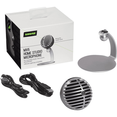 MV5-DIG microphone numÃ©rique Ã  condensateur SHURE