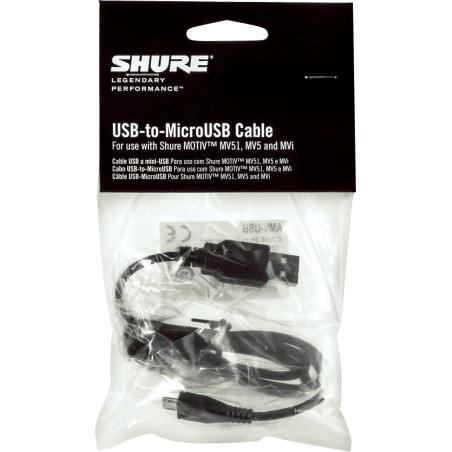 AMV-USB CÃ¢ble de remplacement USB-to-MicroUSB SHURE
