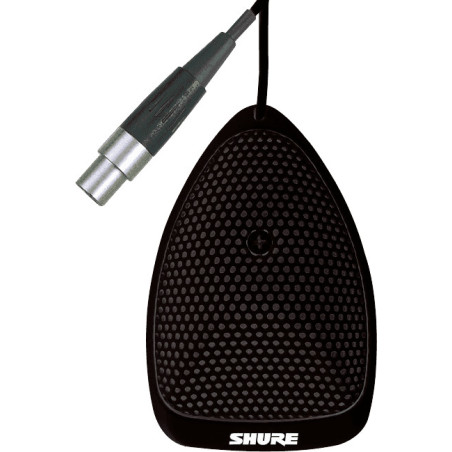 MX391-O - Micro effet de surface noir omni Micros de sur Shure