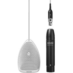 MX391W-A/O Micro effet de surface blanc omni Micros de s Shure
