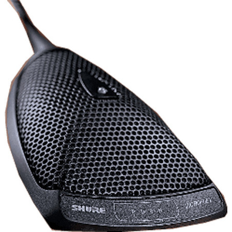 MX392BE-S - Micro effet de surface noir supercardio Micr Shure