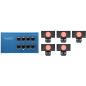 ETH-TALLY-LINK-V2-X5 - Kit 1x Tally Box + 5x Lumières Tally ETH-TALLY-LINK-V2-X5 - Kit 1x Tally Box + 5x Lumières Tally