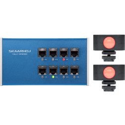 ETH-TALLY-LINK-V2-X2 - Kit 1x Tally Box + 2x Lumières Tally SKAARHOJ