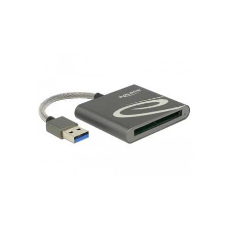 Lecteur de carte USB 3.0 pour cartes de mémoire CFast 2.0, anthracite Delock