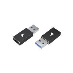 USB 3.1 Gen2 Type A to Type C Adapter active black Angelbird