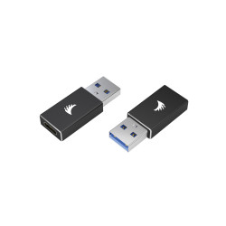 USB 3.1 Gen2 Type A to Type C Adapter active black Angelbird