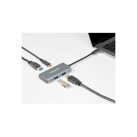 Hub externe USB 3.2 Gen 2 USB-C avec 3x USB-A et 1x USB-C Delock