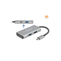 Hub externe USB 3.2 Gen 2 USB-C avec 3x USB-A et 1x USB-C Delock