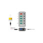 Hub USB 3.2 Gen 1 avec 4 ports + 1 port de chargement rapide avec interrupteurs et voyants