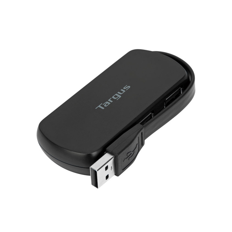 4 Port USB 2.0 Hub Black