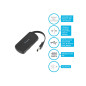 4 Port USB 2.0 Hub Black