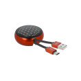 Câble rétractable USB 2.0 Type-A à USB-C™ noir / rouge Delock