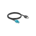Câble HSD Z femelle à USB 2.0 Type-A femelle 1 m Delock