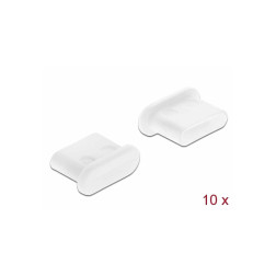 Capot blanc pour USB Type-C femelle sans prise, 10 pièce Delock