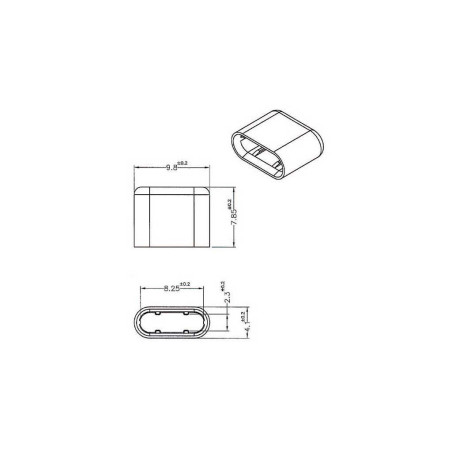 Capuchon anti-poussière pour USB Type-C male, 10 pièces,