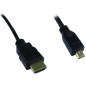 HDMI A Standard - HDMI D Micro 2m