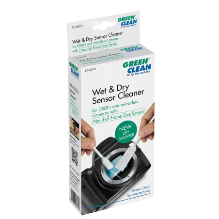 4 sachets avec mousse humide et balayeur sec Duo swabs ' Green Clean