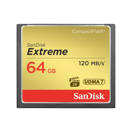Compact Flash Extreme 64Go 120Mo/s SanDisk