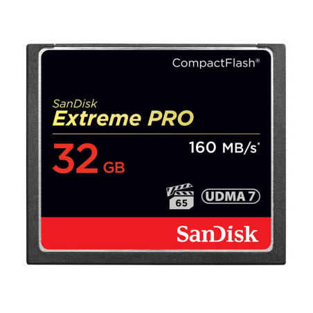 Compact Flash Extreme Pro 32Go 160Mo/s Compact Flash Ext SanDisk
