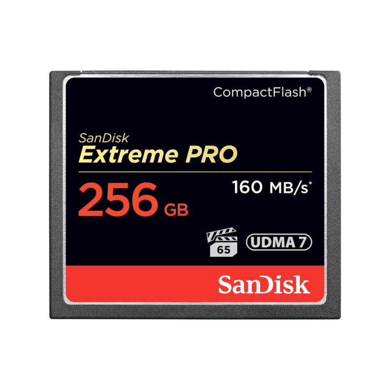 Compact Flash Extreme Pro 256Go 160Mo/s