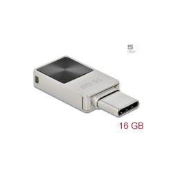 Mini Clé USB 3.2 Gen 1 USB-C 16 GB - Boitier métallique Delock