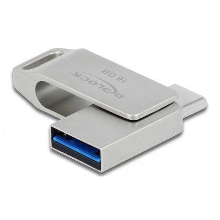 Clé USB 3.2 Gen 1 USB-C + Type-A 16 GB - Boitier métalli