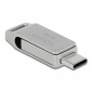 Clé USB 3.2 Gen 1 USB-C + Type-A 64 GB - Boitier métallique