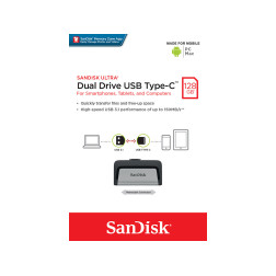 CLÉ USB SANDISK ULTRA DUAL DRIVE TYPE-C 128Go CLÉ USB SA CL