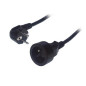 Cordon 2P+T Schuko mâle/femelle noir 3m Cordon 2P+T Schuko mâle/femelle noir 3m