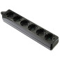 Multiprise x6 noir - Cordon 1.5m Multiprise x6 noir - Cordon 1.5m