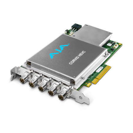 Corvid HEVC-SLOT 4K et encodage HEVC multi-canal  Corv AJA