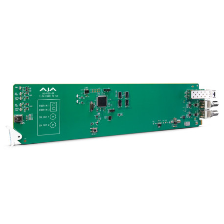 OG-FIDO-2R-MM LC Fiber to 3G-SDI Receiver with Dashboard Support AJA