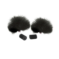 Lavalier Noir Paire de bonnettes micro cravate Rycote