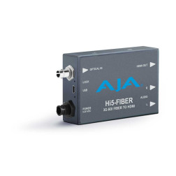 Hi5-Fiber Transport HD/SD-SDI sur Fibre vers HDMI audio AJA