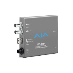 12G-AMA-T 12G-SDI Input and Output up to 4K/UltraHD with ST Fiber Receiver AJA