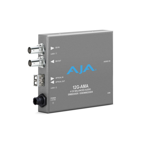 12G-AMA-TR 12G-SDI Input and Output up to 4K/UltraHD with LC Fiber Transceiver AJA
