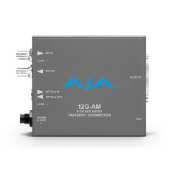12G-AM 12G-SDI 8-Channel AES Audio Embedder/Disembedder AJA