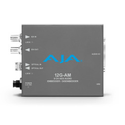 12G-AM-TR 12G-SDI 8-Channel AES Embedder/Disembedder wit AJA