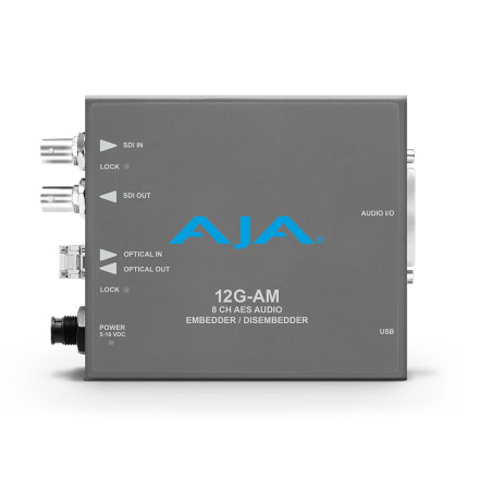 12G-AM-TR 12G-SDI 8-Channel AES Embedder/Disembedder wit AJA