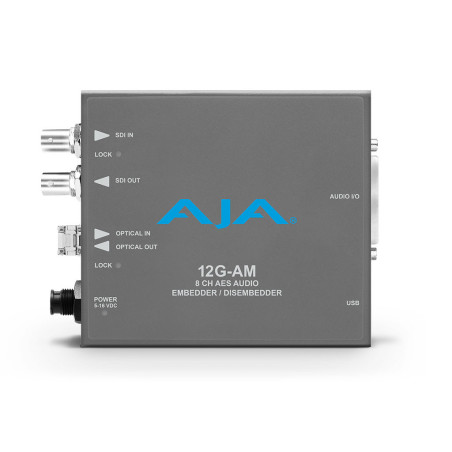 12G-AM-R 12G-SDI 8-Channel AES Embedder/Disembedder with AJA