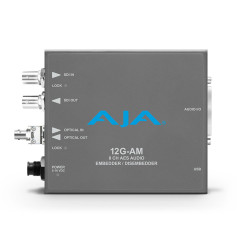 12G-AM-R-ST12G-SDI 8-Channel AES Embedder/Disembedder wi AJA