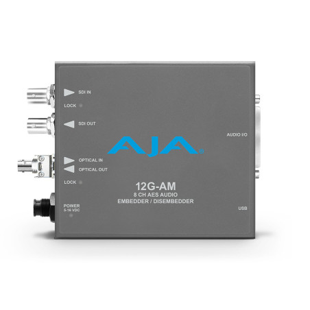 12G-AM-R-ST12G-SDI 8-Channel AES Embedder/Disembedder wi AJA