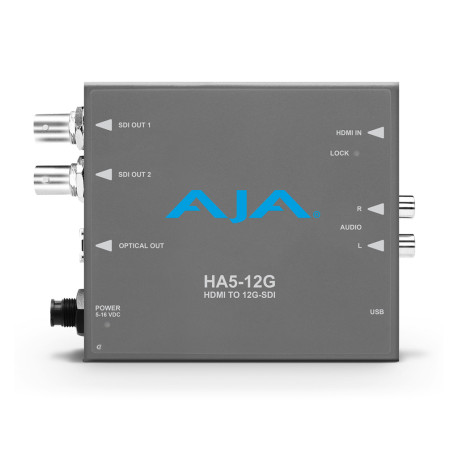 HA5-12G-T HDMI 2.0b to 4K 60p to 12G-SDI with a second mirrored output AJA